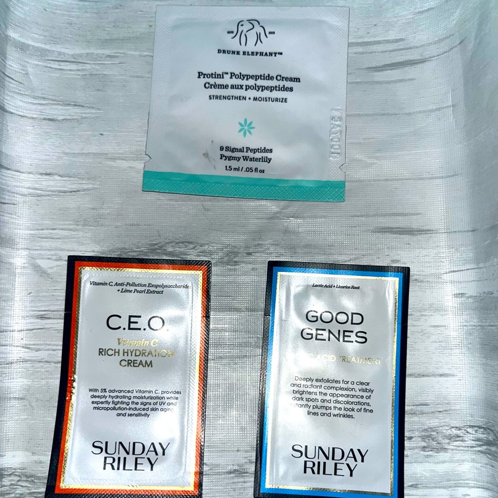 6 skincare samples